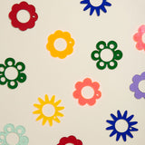 Rainbow Floral Lucite Napkin Rings | Set of 4