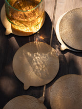 Antique Brass Coasters (Set of 6)