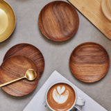 Teak Wood Coasters (Set of 4)