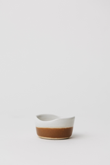 Waylon Pinch Bowl in Brown/White S/4