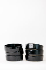Sable Bowl in Matte Black/Glossy Black S/6