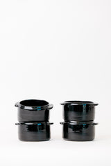 Sable Soup Bowl in Matte Black/Glossy Black S/4