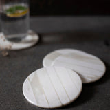 Natural Bone Coasters (Set of 4)