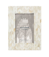 Artemis 4x6 | Bone Mosaic Chevron