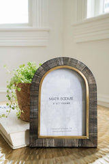 Kerala Arch 5x7 | Carved Horn, Brass Inlay