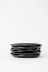 Dusk Appetizer Plate in Matte Black S/6