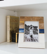 Kaveri Striped 5x7 | Carved Bone & Wood