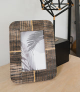 Kerala 4x6 | Curved Carved Horn , Brass Inlay