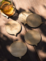 Antique Brass Coasters (Set of 6)