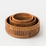Etta Acacia Wood Bowl Set
