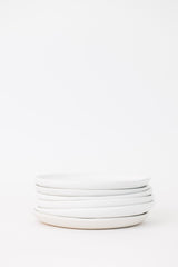 Drift Appetizer Plate in Matte White S/6