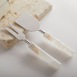 Portuguese Alabaster Cheese Tools (Set of 2)