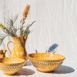 Hand Painted Lebrillo Large Bowl, Yellow