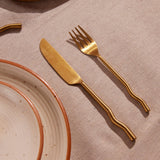 Emma Flatware Set | Brass Finish (Set of 20)