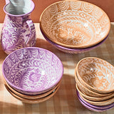 Hand Painted Lebrillo Large Bowl, Peach