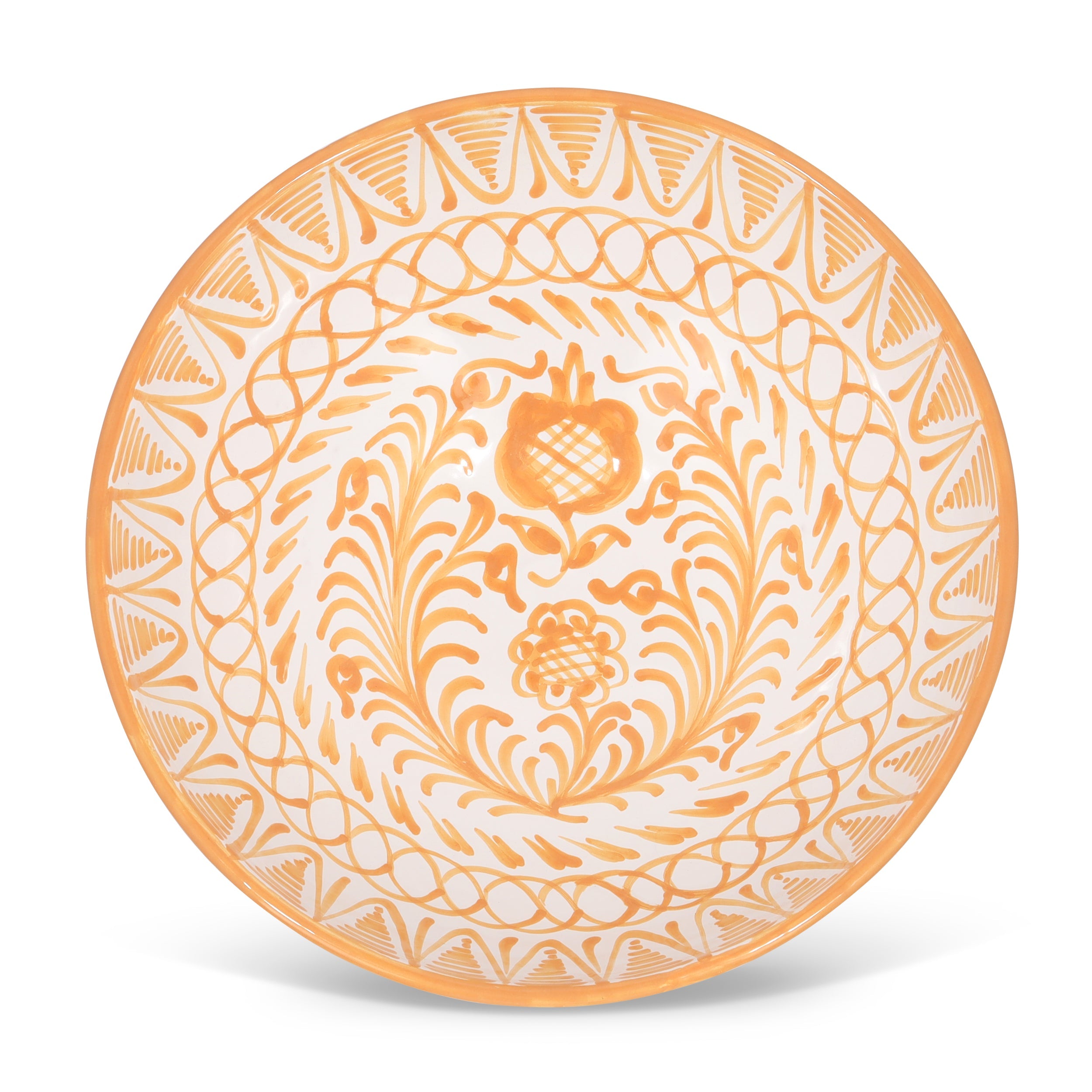 Hand Painted Lebrillo Large Bowl, Peach
