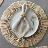 Tallo de Olivo Fringe Placemat (Set of 4)