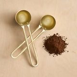Forge Brass Coffee Scoops (Set of 2)