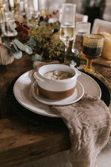 Waylon Soup Bowl in Brown/White S/4