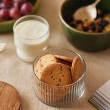 Fluted Storage Glass Jars (Set of 3)