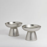Nickel Small Pedestals (Set of 2)