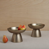 Antique Brass Small Pedestals (Set of 2)