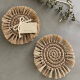 Tallo de Olivo Fringe Coaster (Set of 4)