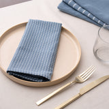 To Each Their Own Napkin Set in Borage & White