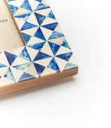 Varuna Cobalt 4x6 | Carved Bone