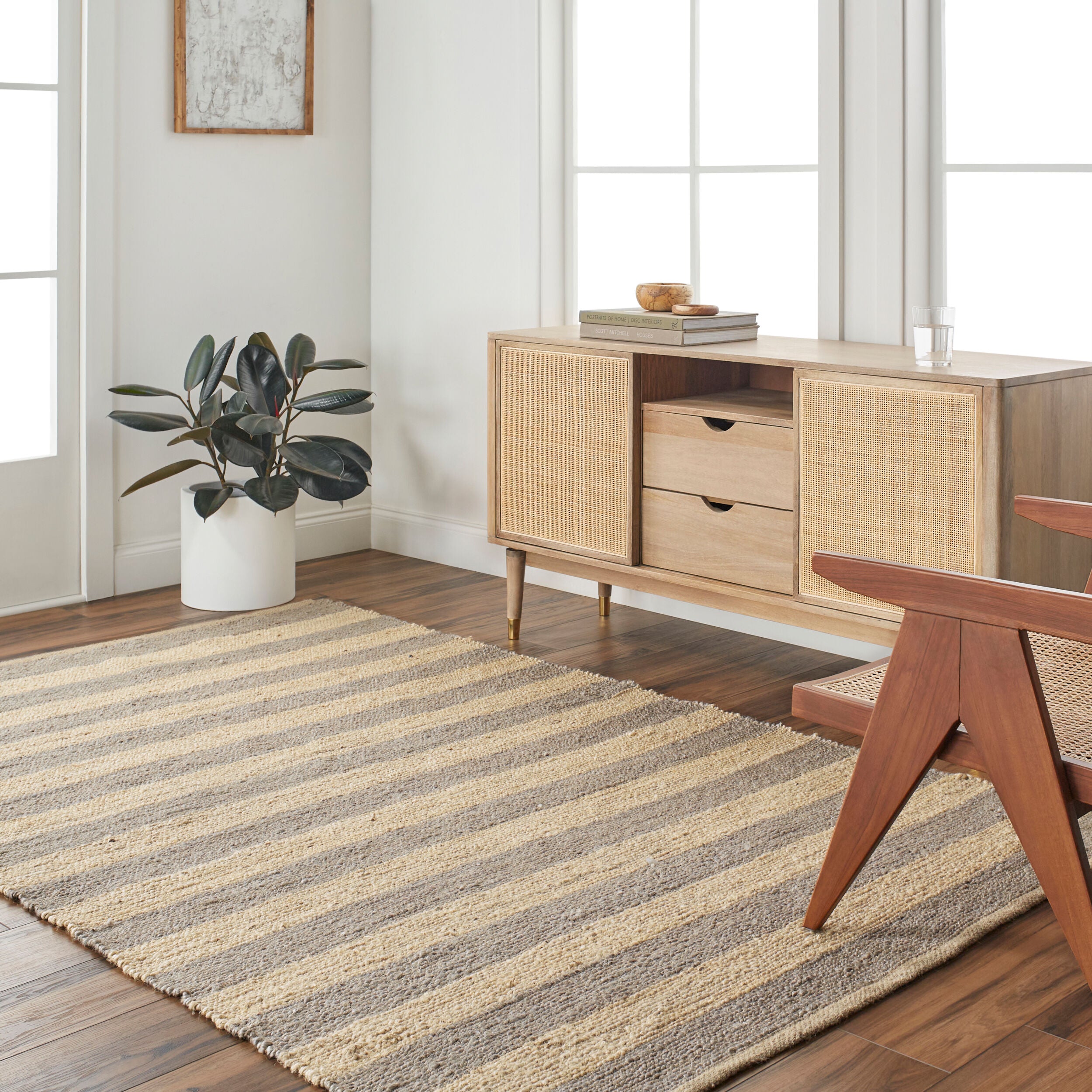 Atina Handmade Bold Stripe Rug