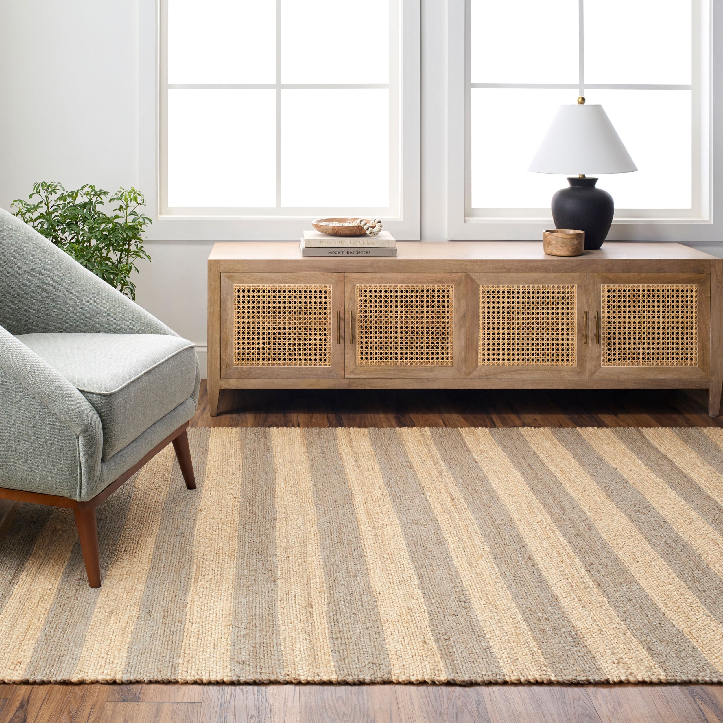 Atina Handmade Bold Stripe Rug