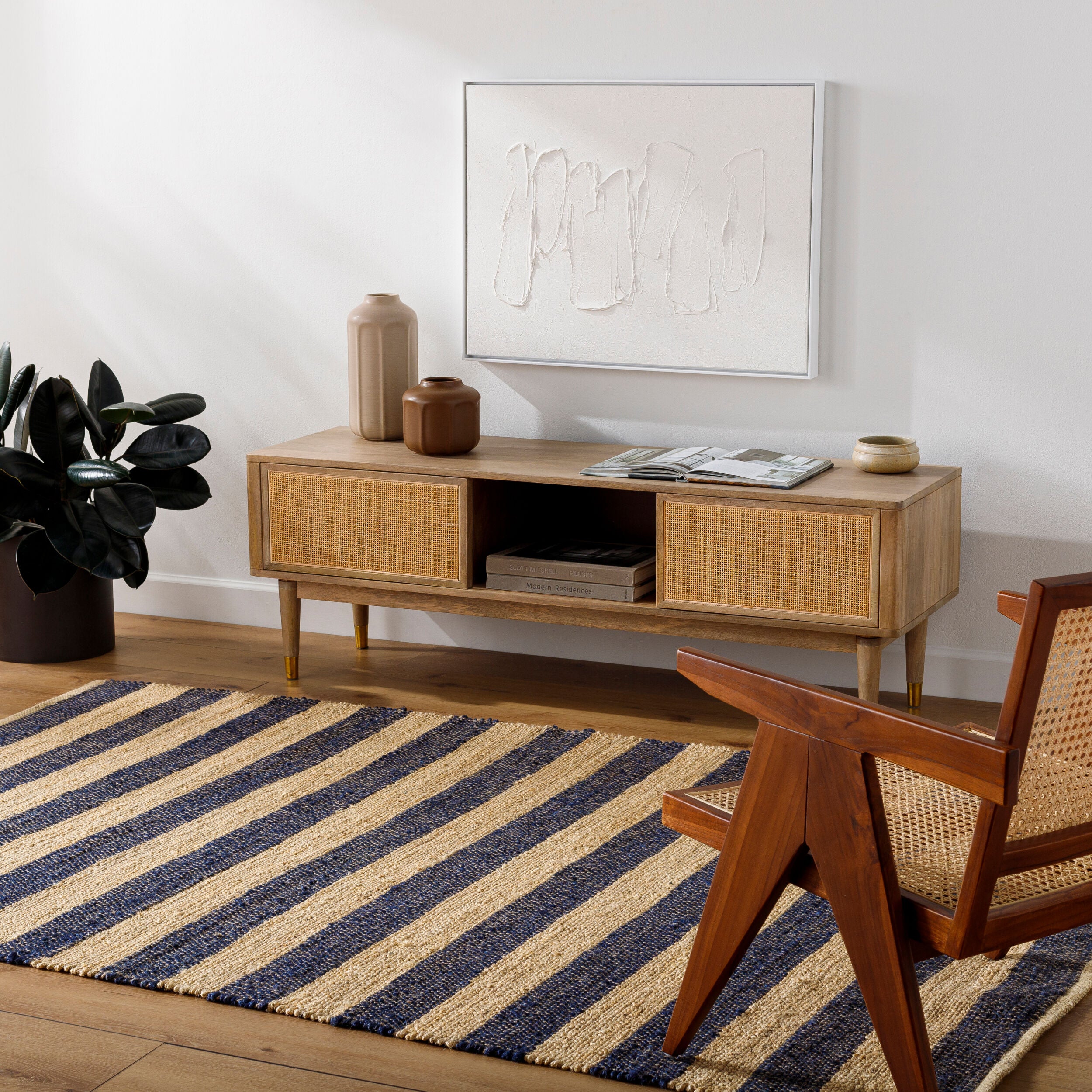 Atina Handmade Bold Stripe Rug