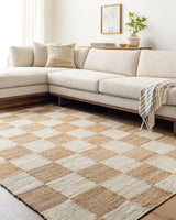 Kamey Checkered Jute Rug