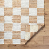 Kamey Checkered Jute Rug
