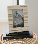 Dari Sandstone Stripe 4x6 | Hand Carved Bone