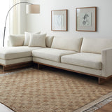Dama Hand Woven Checkered Fringe Rug