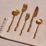 Emma Flatware Set | Brass Finish (Set of 20)