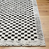 Freud Bordered Checker Rug