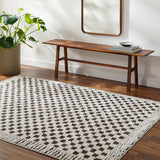 Freud Bordered Checker Rug