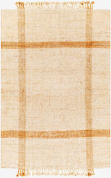 Jasmine Jute Rug in Sand Fringe