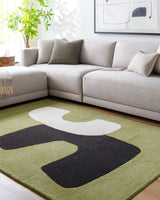 Rossi Green Graphic Rug