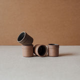 Mezcal Cup in Terracotta Chocolate (Set of 4)