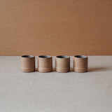 Mezcal Cup in Terracotta Chocolate (Set of 4)