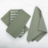 To Each Their Own Napkin Set in Kale & White