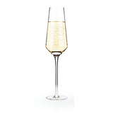 Raye Angled Crystal Champagne Flutes , S/2