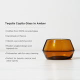 Tequila Copita Glass, Amber