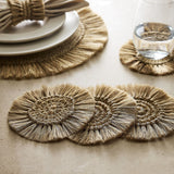 Tallo de Olivo Fringe Coaster (Set of 4)