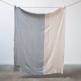 Horizon Throw in Beige / Light Gray / Navy