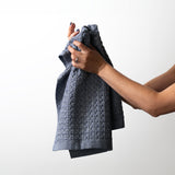 Waffle Hand Towel in Slate S/3