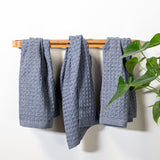 Waffle Hand Towel in Slate S/3